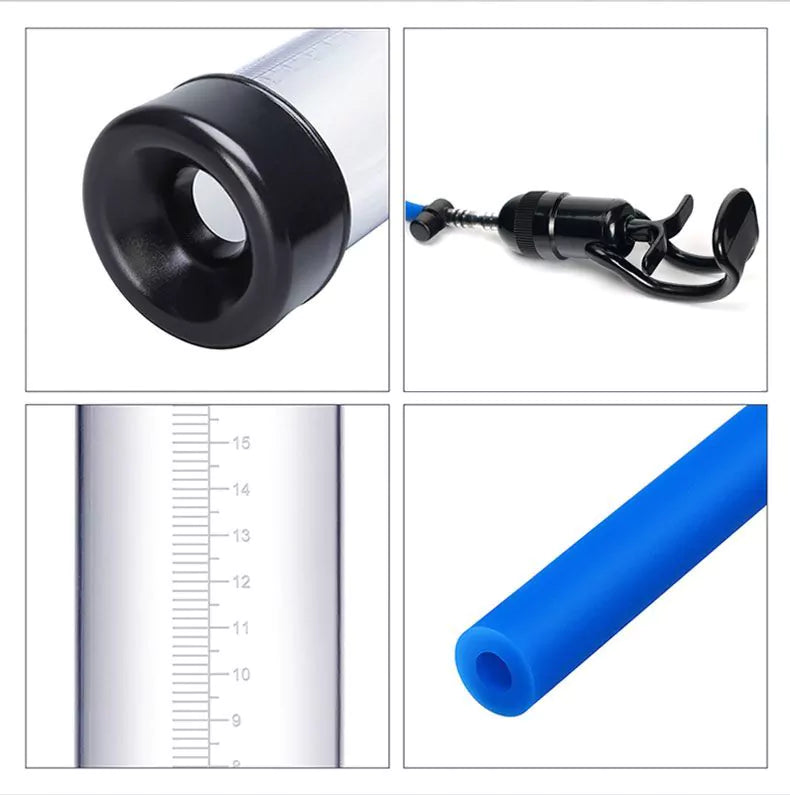 Bomba de Vacío - Bomba para alargar pene con Anillo EASYUP - LUVPUMP