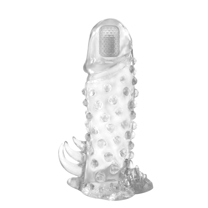 Funda Pene Con Estimulador de Clítoris y Vibración Brave Man