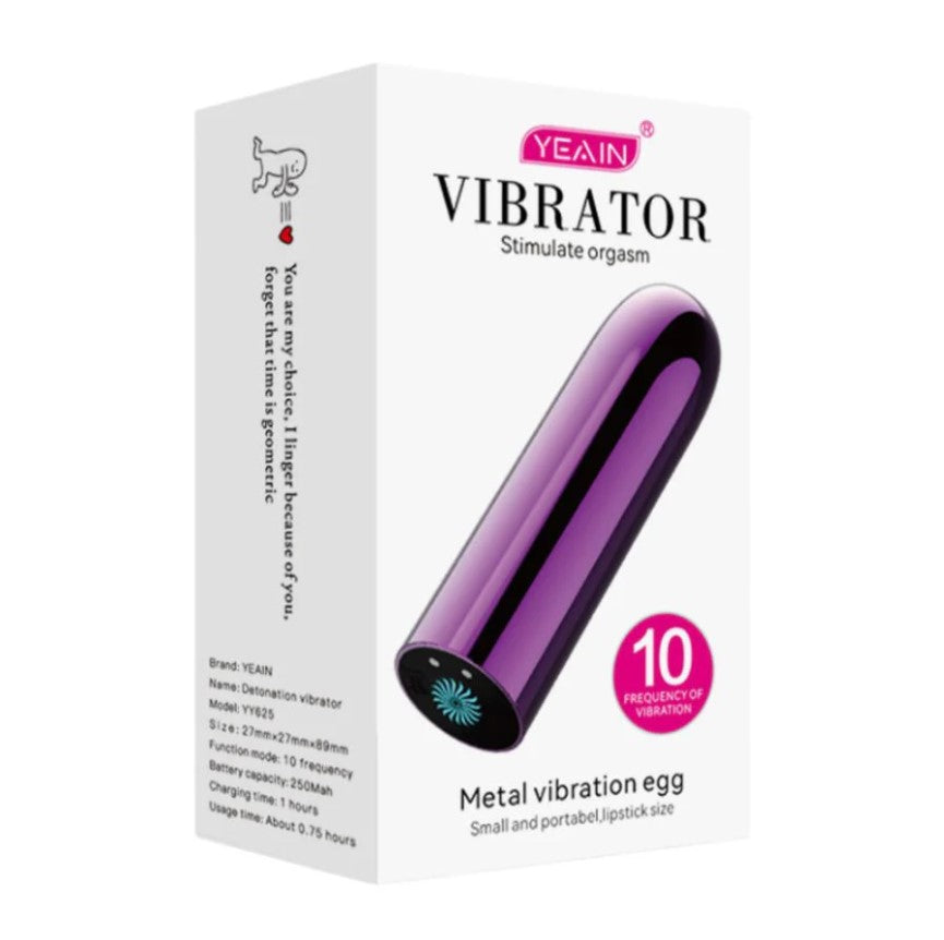 Bala Vibradora Metal Yeain - Vibración Intensa