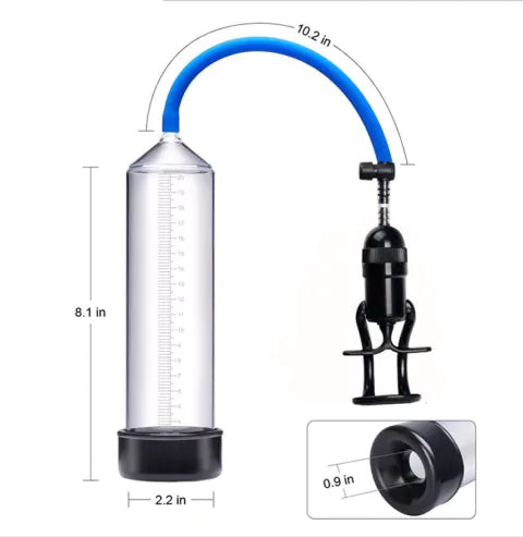 Bomba de Vacío - Bomba para alargar pene con Anillo EASYUP - LUVPUMP
