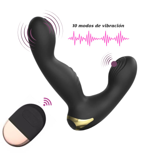 Masajeador de próstata & Plug con control remoto