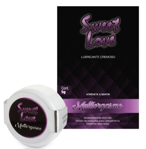 Lubricante Cremoso Multiorgasmos Sweet Love 5gr