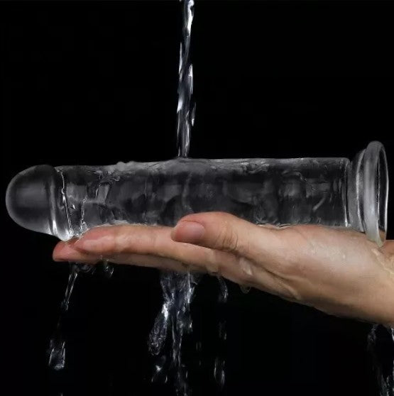 Dildo Transparente 21 cm Silicona
