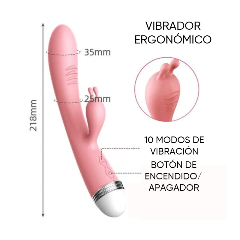 Vibrador Lilo Recargable con estimulador