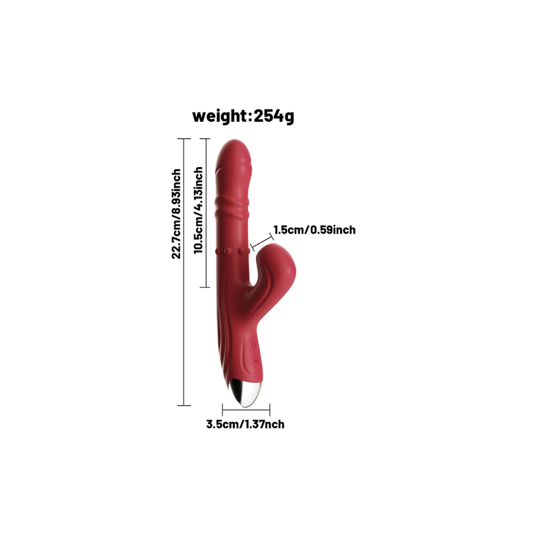 Vibrador sube y baja y succionador Suck