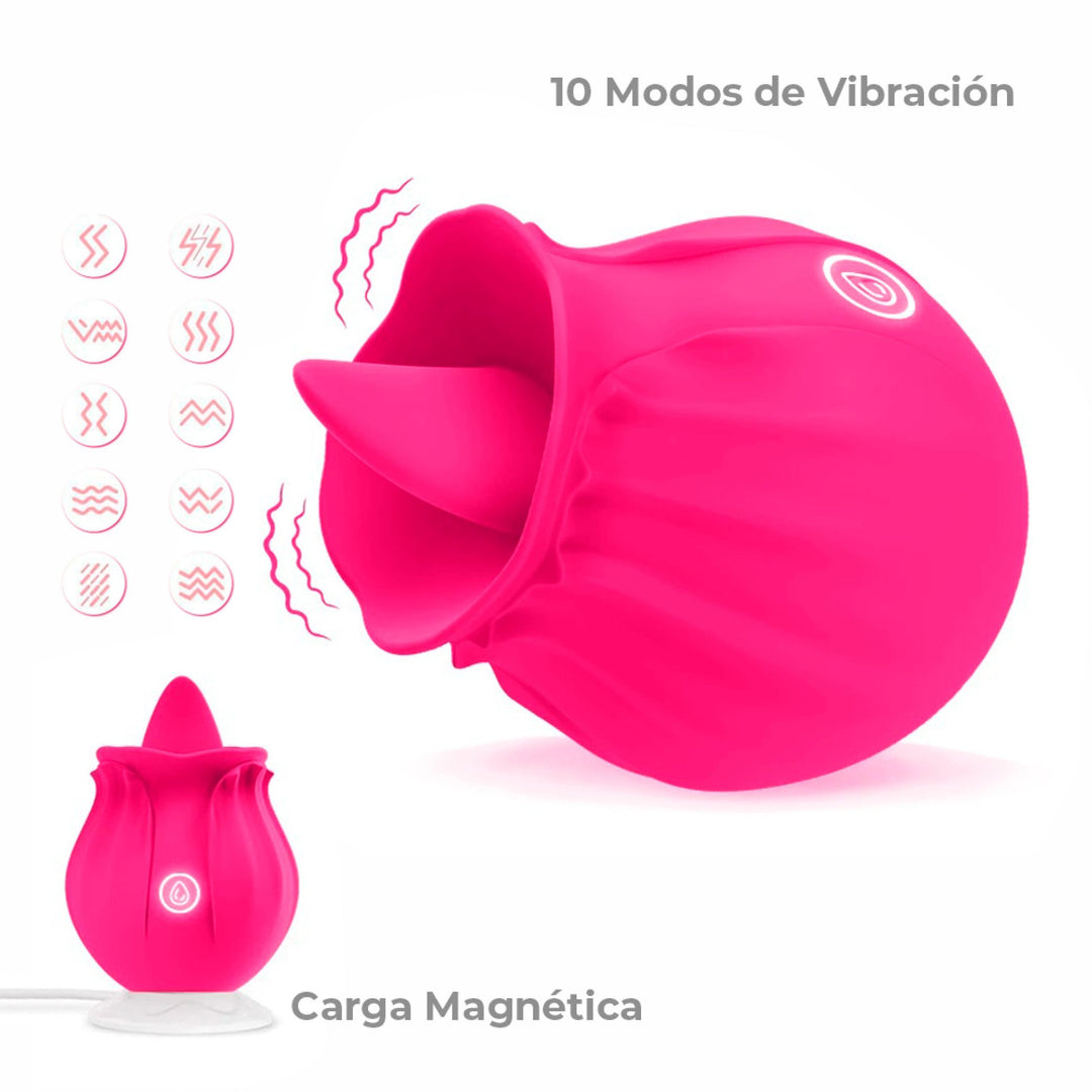 Vibrador Rosa Lengua